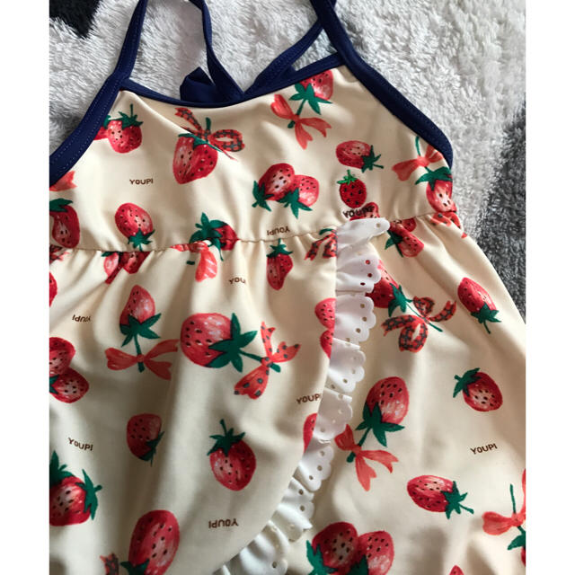 キムラタン(キムラタン)のキムラタン イチゴ柄水着 90 キッズ/ベビー/マタニティのキッズ服女の子用(90cm~)(水着)の商品写真