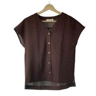 United Arrows GREEN LABEL RELAXING(ユナイテッドアローズ グリーンレーベル) 半袖シャツブラウス レディース美品  - ボルドー(シャツ/ブラウス(半袖/袖なし))