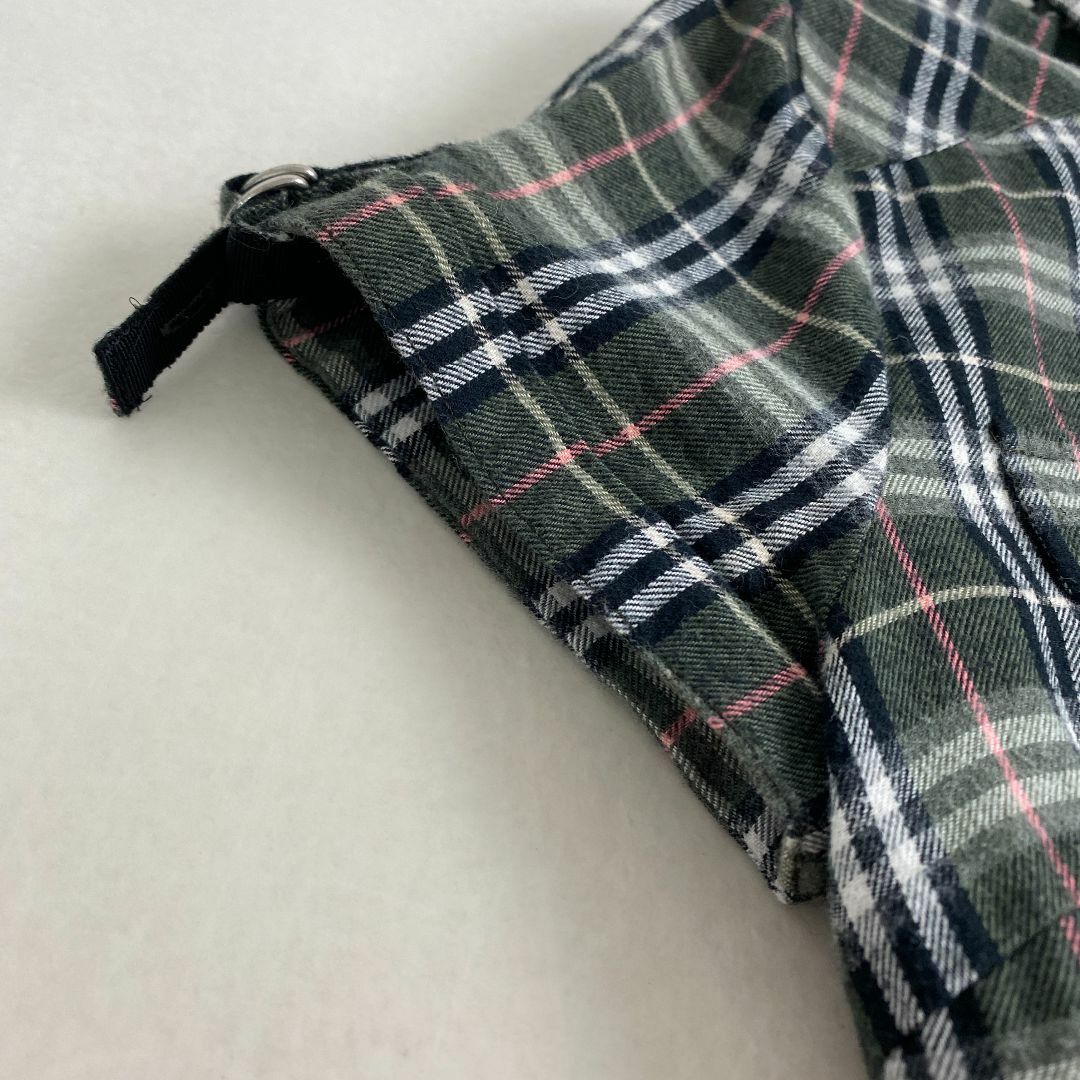 美品　バーバリーブルーレーベル　ワンピース　ノバチェック ホース刺繍 ティアード BURBERRY BLUE LABEL - 美品 バーバリーブルーレーベル