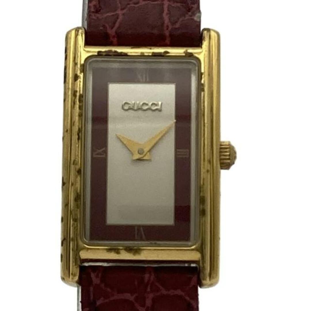GUCCI - GUCCI(グッチ) 腕時計 - 2600L レディース ベージュ