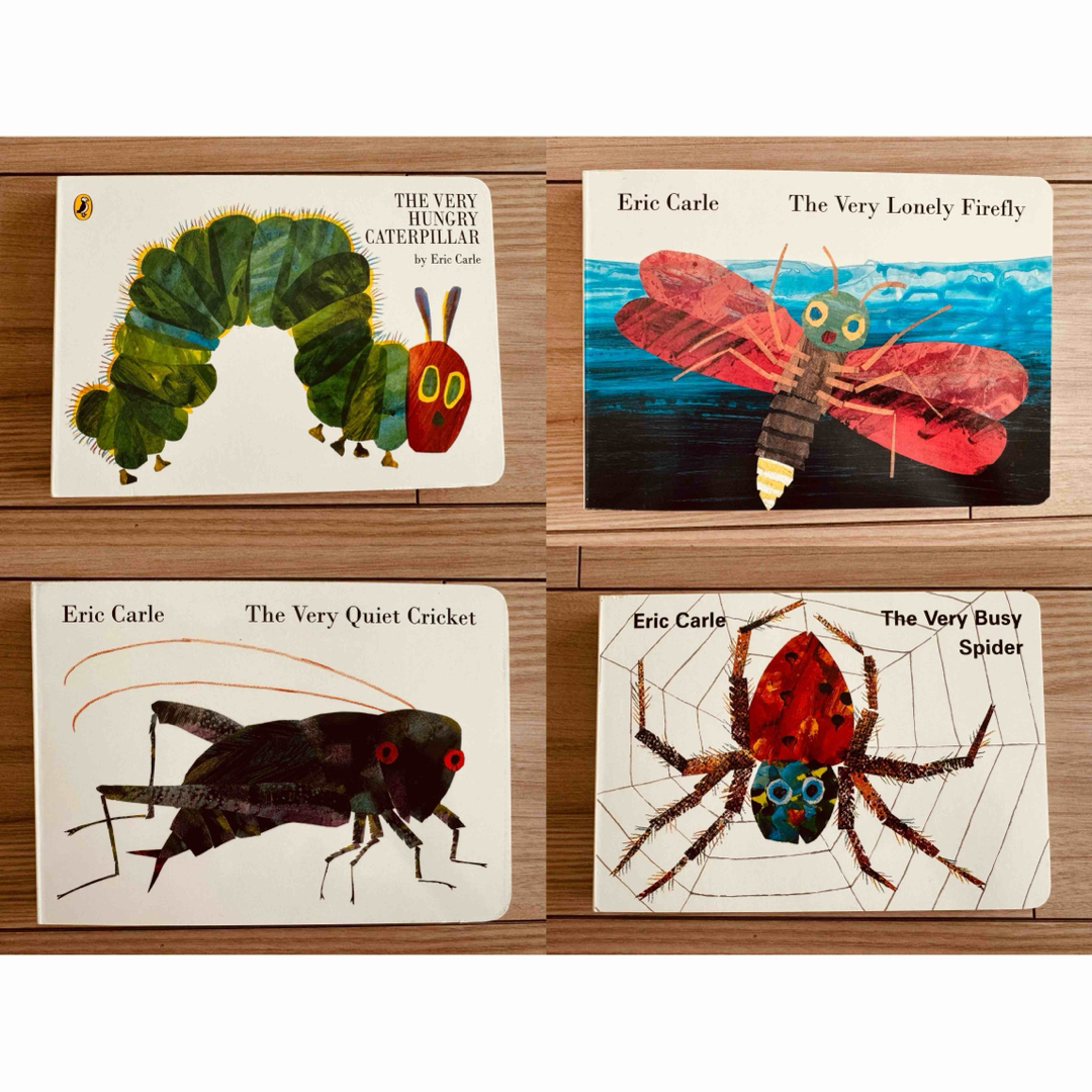 新品英語絵本　エリック・カール 4冊　caterpillar spider エンタメ/ホビーの本(絵本/児童書)の商品写真
