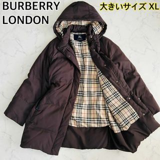 BURBERRY - 【極美品 大きいサイズXL】バーバリーロンドン ダウンコート ノバチェック 13