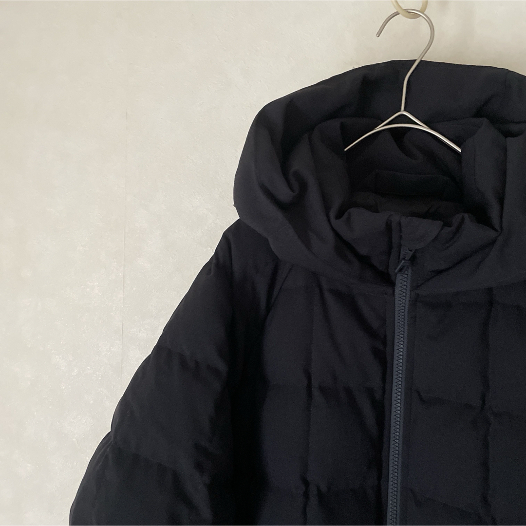 DANTON(ダントン)のDANTONダウンジャケットウールライク ダウンコートネイビーレディースダントン レディースのジャケット/アウター(ダウンジャケット)の商品写真