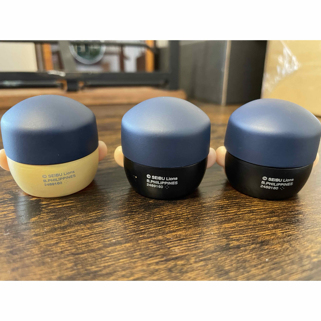 3点セット　埼玉西武ライオンズ　ペットボトル　キャップ スポーツ/アウトドアの野球(記念品/関連グッズ)の商品写真