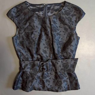 【ピンキーアンドダイアン】ノースリーブチュニック (36) ネイビー 花柄
