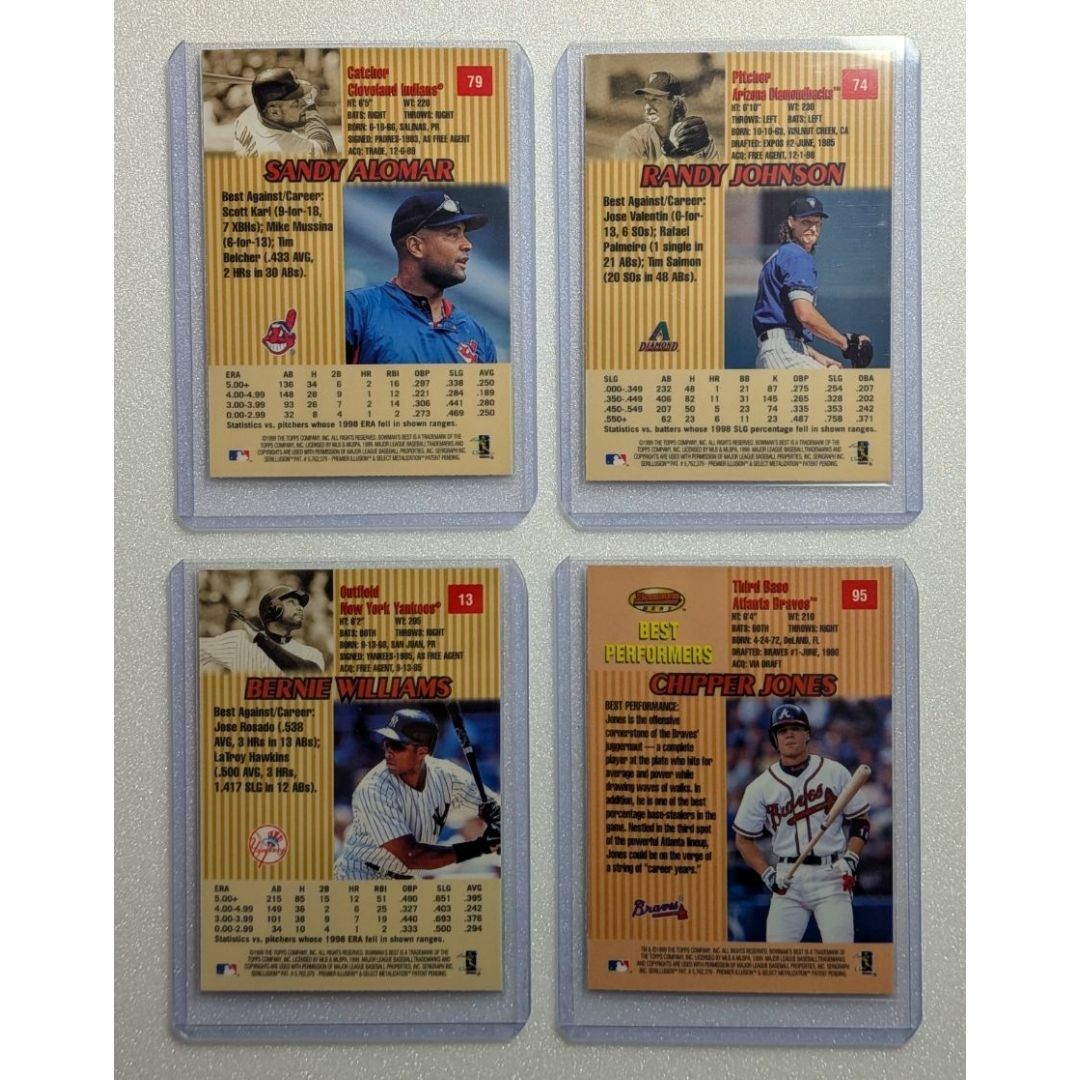 1999Bowman’s Bestバーニー・ウィリアムス他◆MLBカード トレカ エンタメ/ホビーのトレーディングカード(その他)の商品写真