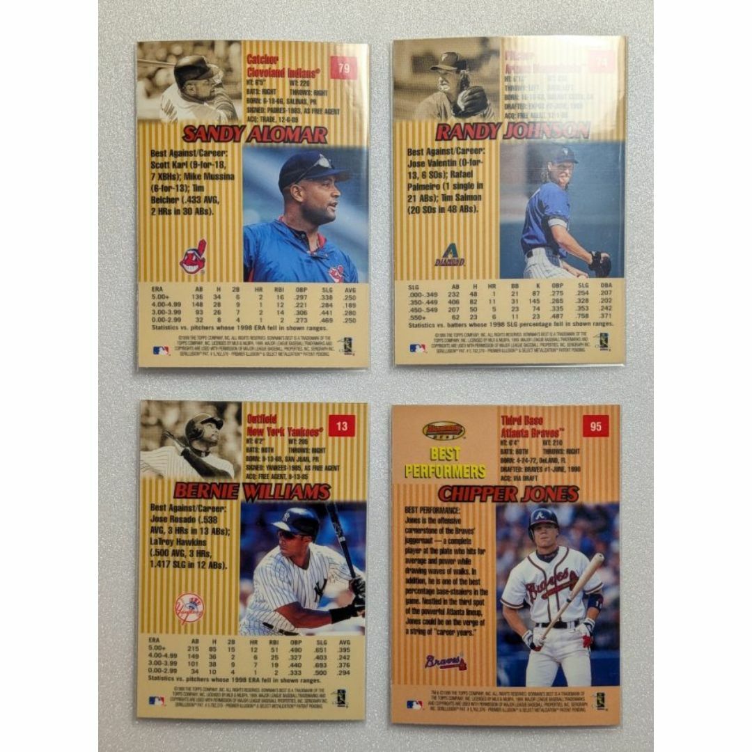 1999Bowman’s Bestバーニー・ウィリアムス他◆MLBカード トレカ エンタメ/ホビーのトレーディングカード(その他)の商品写真