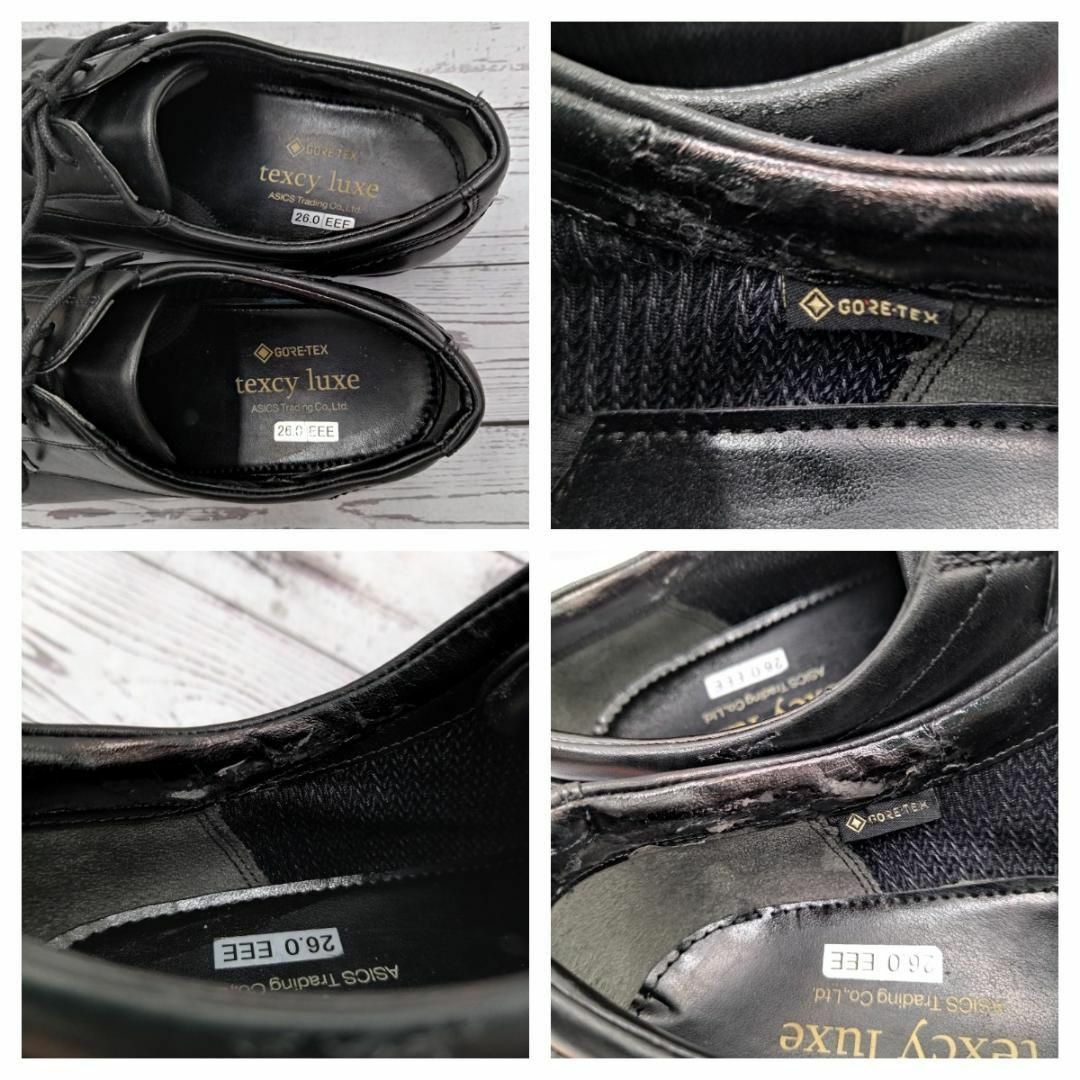 texcy luxe　26　革靴　ビジネスシューズ　ゴアテックス　スワールトゥ メンズの靴/シューズ(ドレス/ビジネス)の商品写真
