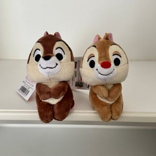 チップアンドデール(チップ&デール)のチップとデール/ちょっこりさん/ぬいぐるみ2個セット(ぬいぐるみ)