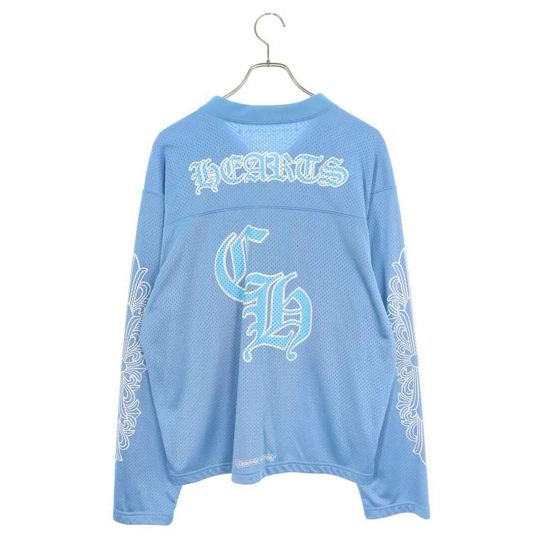 人気 CHROME HEARTS MESH WARM UP JERSEY メッシュ クロス ロンT CHROME HEARTS MESH WARM UP JERSEY メッシュ クロス Tシャツ