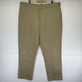 ディッキーズ(Dickies)の古着 ディッキーズ Dickies ワークパンツ 874 ストレート 長ズボン チノパン 作業着 センタープレス w44 L34  ベージュ メンズ(その他)