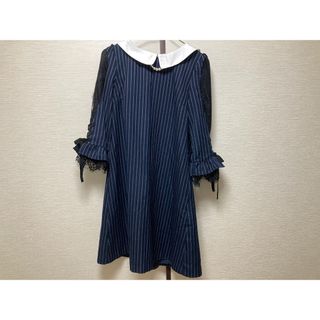 axes femme - axes femme 七分袖ミニワンピース