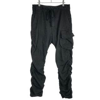 daub ドーブ 22AW DYEING EASY CARGO GATHER PANTS カーゴパンツ M22FW-PT110 ブラック 46(ワークパンツ/カーゴパンツ)