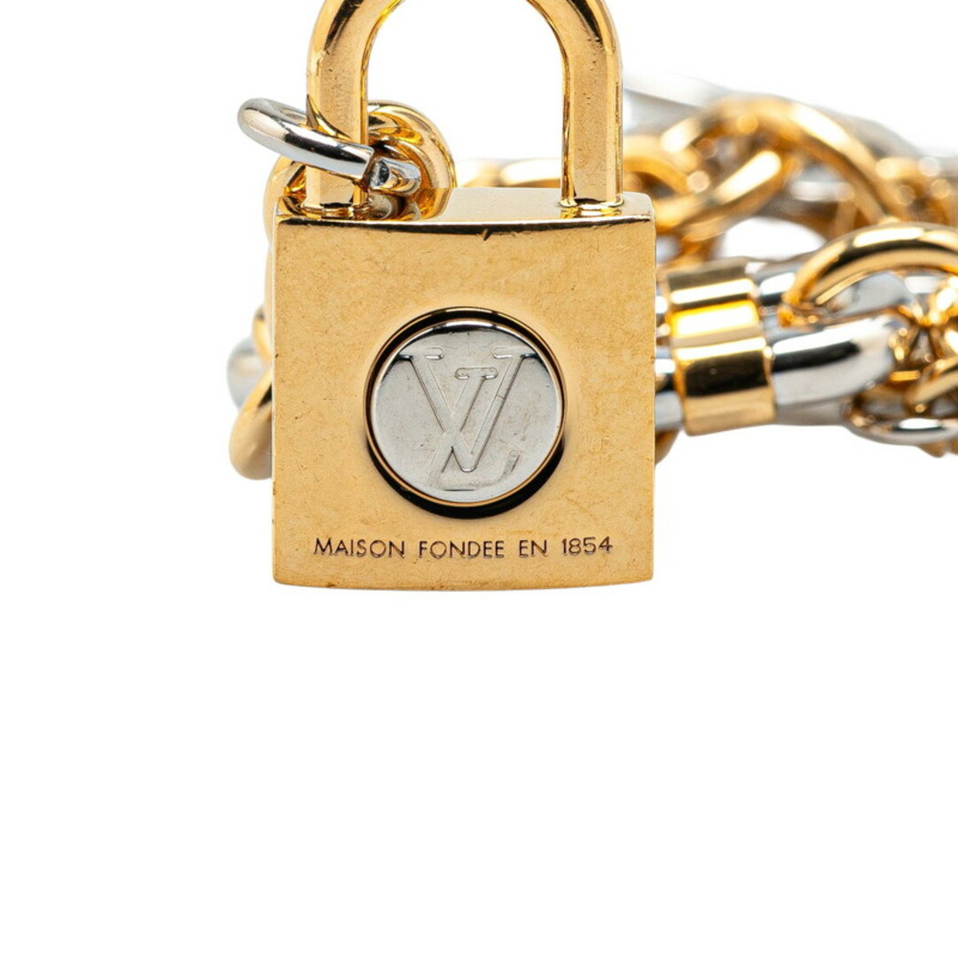 ルイヴィトン チェーン LVパドロック チャーム モノグラム メタル LOUIS VUITTON - ルイ ヴィトン チェーンLVパドロック バッグ