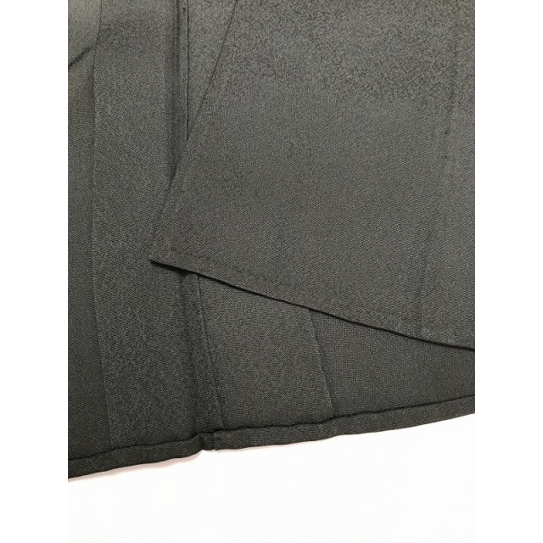 【中古】 Mサイズ 単衣着物 正絹 付け下げ 付下げ訪問着 鉄色地に丸紋模様  レディースの水着/浴衣(着物)の商品写真