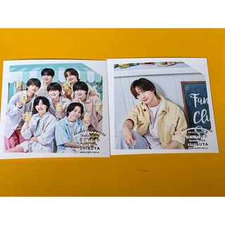 ファミクラストア  夏 なにわ男子 藤原丈一郎 集合 ましかくフォト 渋谷 ２枚(アイドルグッズ)