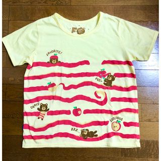 ラフ(rough)のrough🌟くまさん🐻とりんご🍎のTシャツ(Tシャツ(半袖/袖なし))