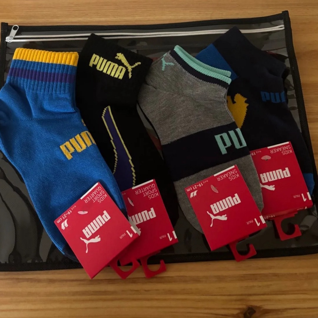 PUMA(プーマ)のPUMAキッズ靴下4足　19〜21㎝ キッズ/ベビー/マタニティのこども用ファッション小物(靴下/タイツ)の商品写真