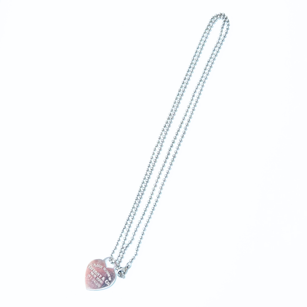 【超美品】ティファニー リターントゥ ハート ボールチェーン ロング ネックレス Tiffany & Co. - 【超美品】ティファニー リターントゥ ハート