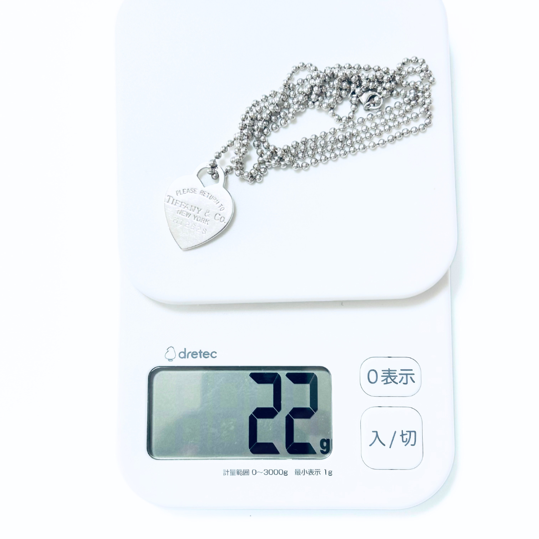 【超美品】ティファニー リターントゥ ハート ボールチェーン ロング ネックレス Tiffany & Co. - 【超美品】ティファニー リターントゥ ハート