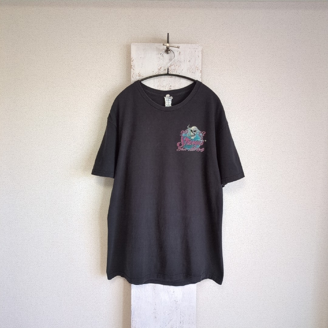古着　2013　STURGIS　バイカー　Tシャツ　ブラック　L メンズのトップス(Tシャツ/カットソー(半袖/袖なし))の商品写真