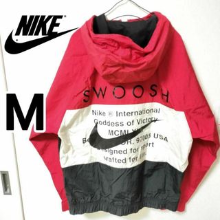 ナイキ(NIKE)のナイキ 赤 ウーブン NSW ナイロンジャケット NIKE ブルゾン 男性M(ナイロンジャケット)