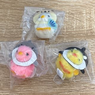 【3点セット】ぴよりーな1号 海のいきものたちひよこ(ぬいぐるみ)