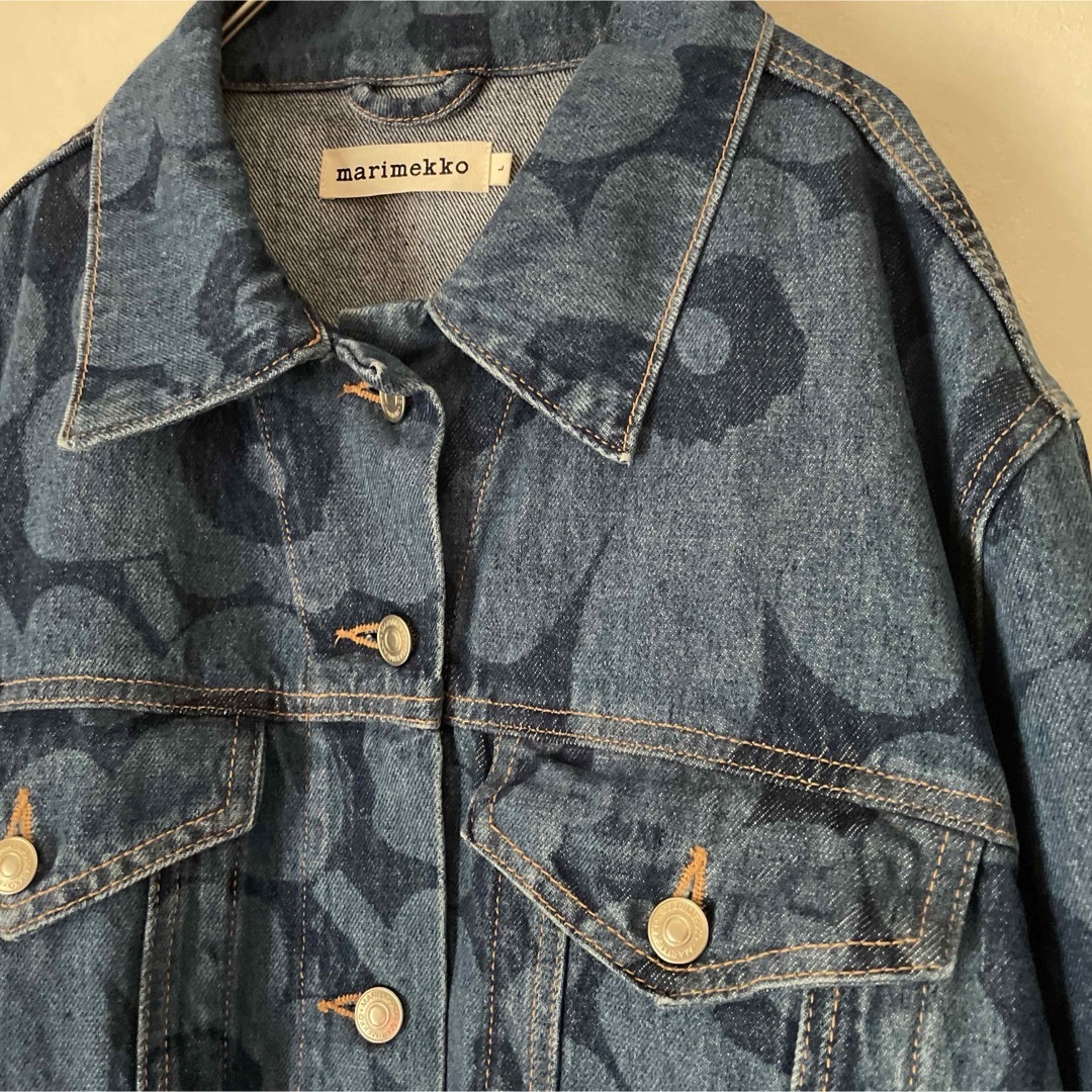 marimekko(マリメッコ)のmarimekkoデニムジャケット ウニッコ マリメッコ Gジャン ジーンズ レディースのジャケット/アウター(Gジャン/デニムジャケット)の商品写真
