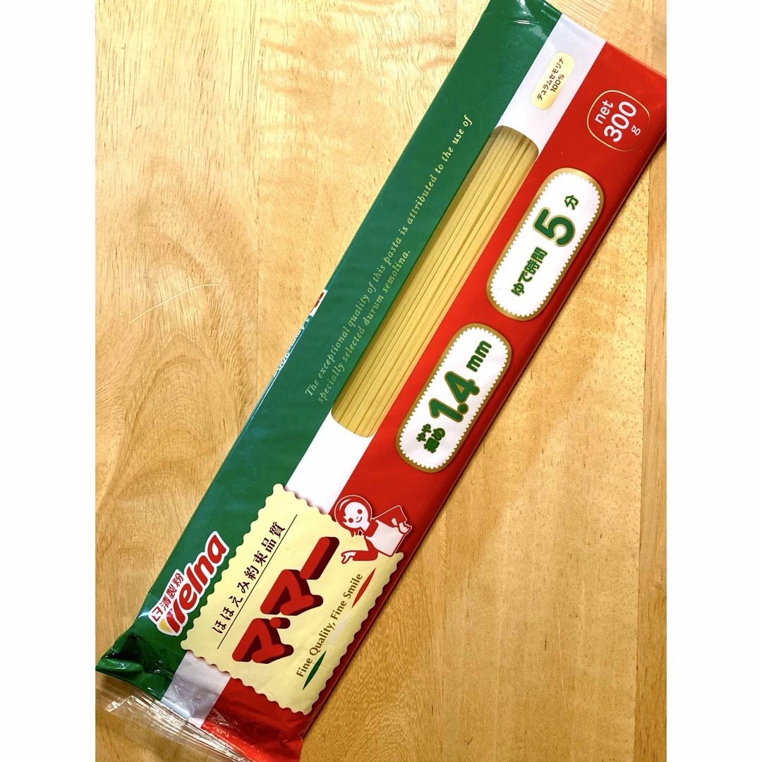 日清製粉ウェルナ マ・マー スパゲティ パスタ　1.4mm 300g×4 ママー 食品/飲料/酒の食品(麺類)の商品写真