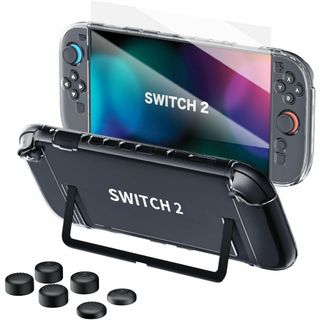 Switch2 カバー ケース キーボードキーキャップ付き ガラスフィルム