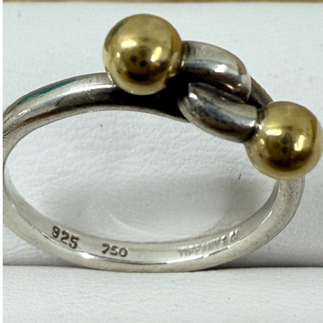 Tiffany & Co.(ティファニー)の有ティファニー コンビリング 11号 SV925×750刻印有 レディースのアクセサリー(リング(指輪))の商品写真