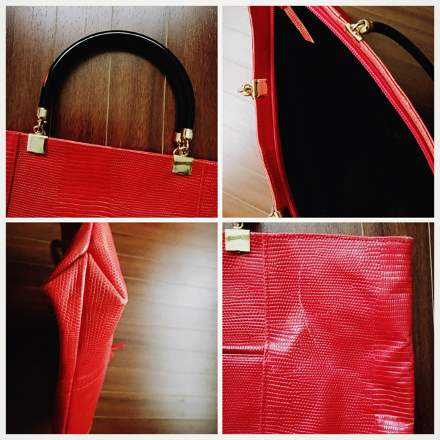 📕おはな様専用📕 Inglez RED tote bag @6,000 レディースのバッグ(トートバッグ)の商品写真