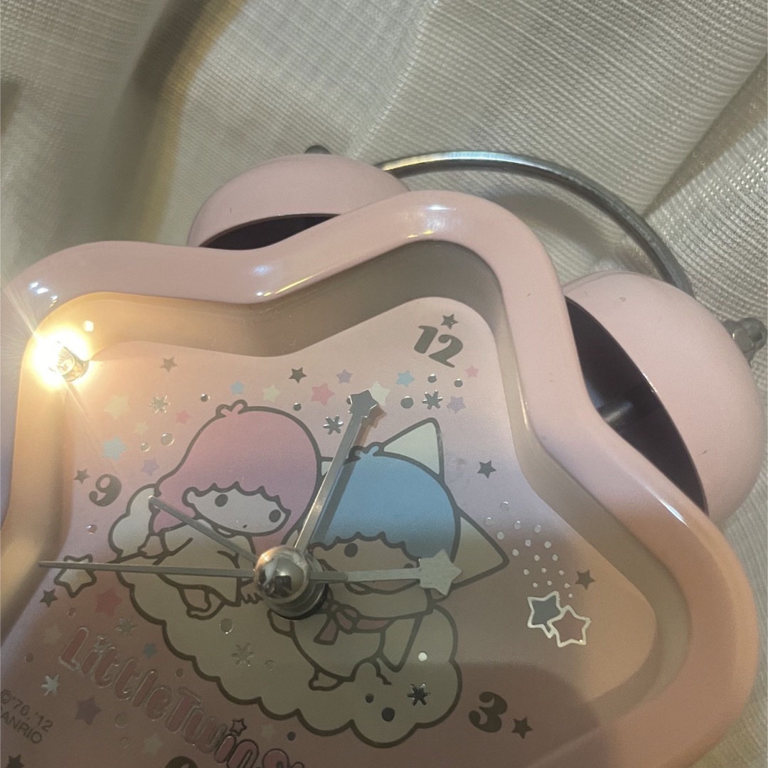 サンリオ(サンリオ)の当時物 SANRIO サンリオ キキララ リトルツインスターズ 目覚まし時計 エンタメ/ホビーのおもちゃ/ぬいぐるみ(キャラクターグッズ)の商品写真