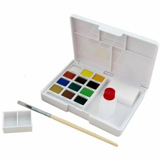 色:12色サクラクレパス 絵の具 固形水彩 プチカラー 12色 NCW-12(その他)