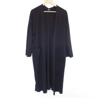 Mila Owen - 美品 Mila Owen ミラオーウェン ベルト付き ロングニットカーディガン サイズ0 ネイビー レディース 古着 中古 USED