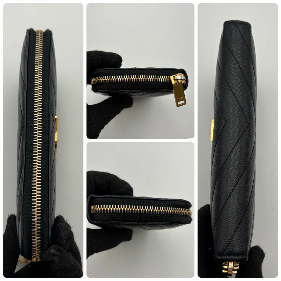 SAINT LAURENT - 極美✨付属完備✨サンローラン 長財布 キャビア