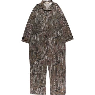 古着 70~80年代 カベラス Cabelas ライフル 迷彩柄 リアルツリーカモ 長袖 オールインワン つなぎ USA製 メンズL相当ヴィンテージ /eaa566614(サロペット/オーバーオール)