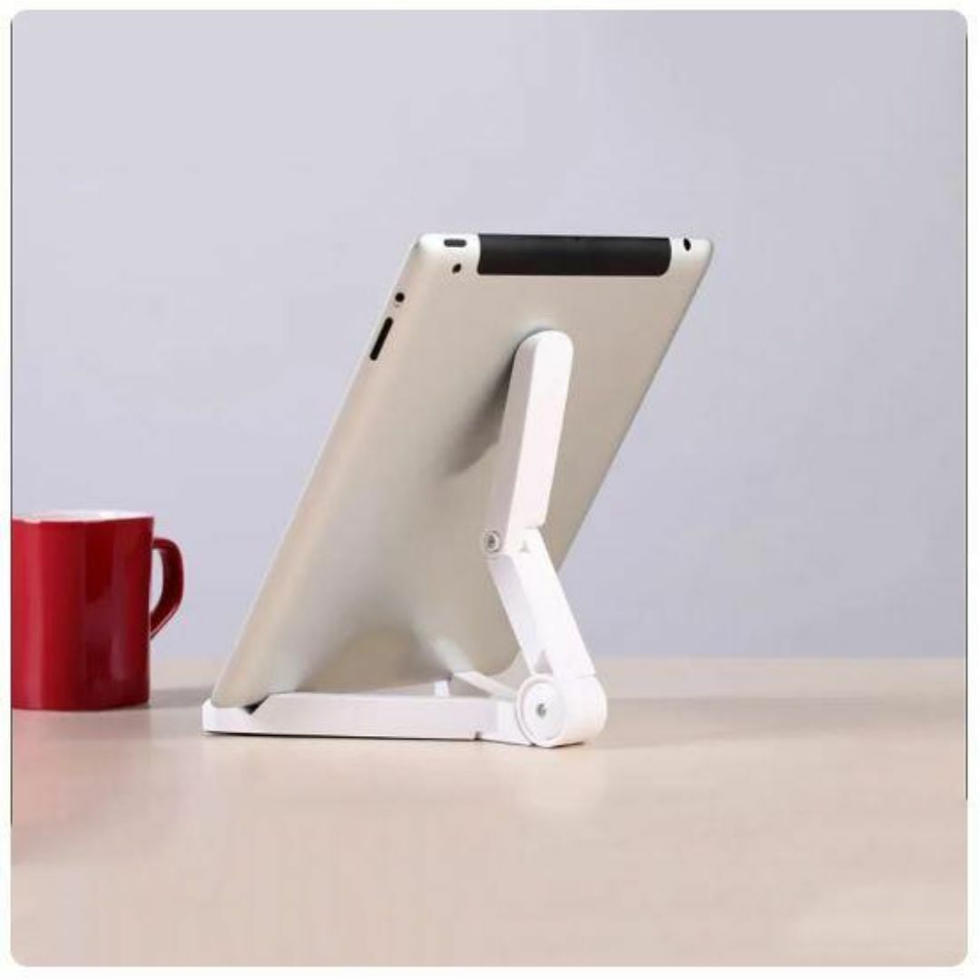 スマホスタンド　ホルダー　ipad タブレット　スマートホン　折り畳み　f10 スマホ/家電/カメラのスマホアクセサリー(その他)の商品写真
