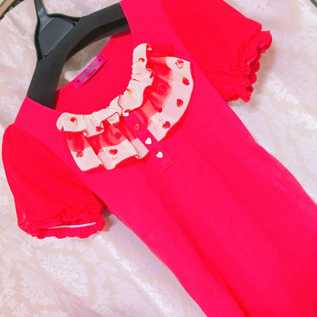 DOLLY GIRL BY ANNA SUI(ドーリーガールバイアナスイ)の値下げ！赤トップス♡シンシアローリージルバイジルスチュアート好きな方も レディースのトップス(Tシャツ(半袖/袖なし))の商品写真