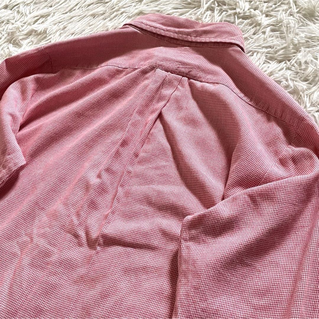 Ralph Lauren(ラルフローレン)のRalph Lauren コットンシャツ BLAKE 90s 千鳥柄 L レディースのトップス(シャツ/ブラウス(長袖/七分))の商品写真