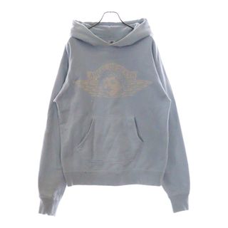 SAINT MICHAEL セントマイケル 21SS ANGEL HOODIE エンジェル プリント プルオーバーパーカー SM-S21-0000-042 ライトブルー(パーカー)