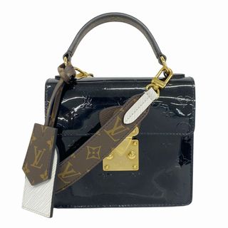 ルイヴィトン(LOUIS VUITTON)の★SALE【5gb1224-h】ルイヴィトン ハンドバッグ ヴェルニ スプリングストリートPM M90375 ノワール【中古】レディース(ハンドバッグ)