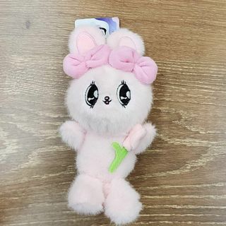 新品 未使用　韓国限定　エスターバニー マスコット キーホルダー ピンク(キーホルダー)