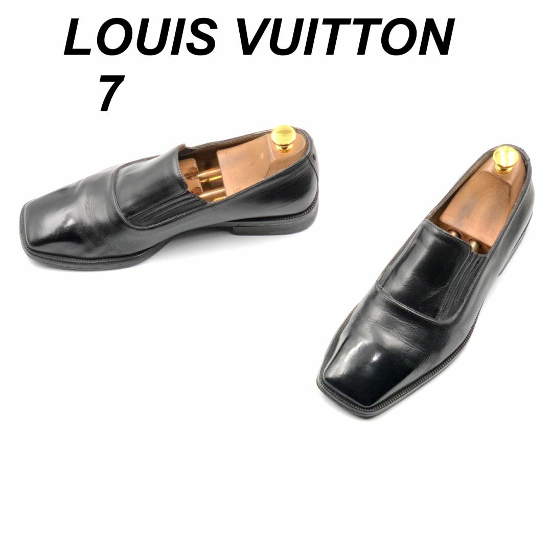 LOUIS VUITTON(ルイヴィトン)のLouis Vuitton ルイヴィトン 7 ST0092 ローファー 黒 メンズの靴/シューズ(ドレス/ビジネス)の商品写真