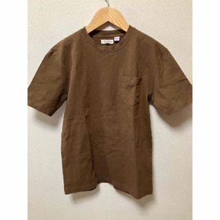ブラウン 半袖Tシャツ ポケット付き Mサイズ