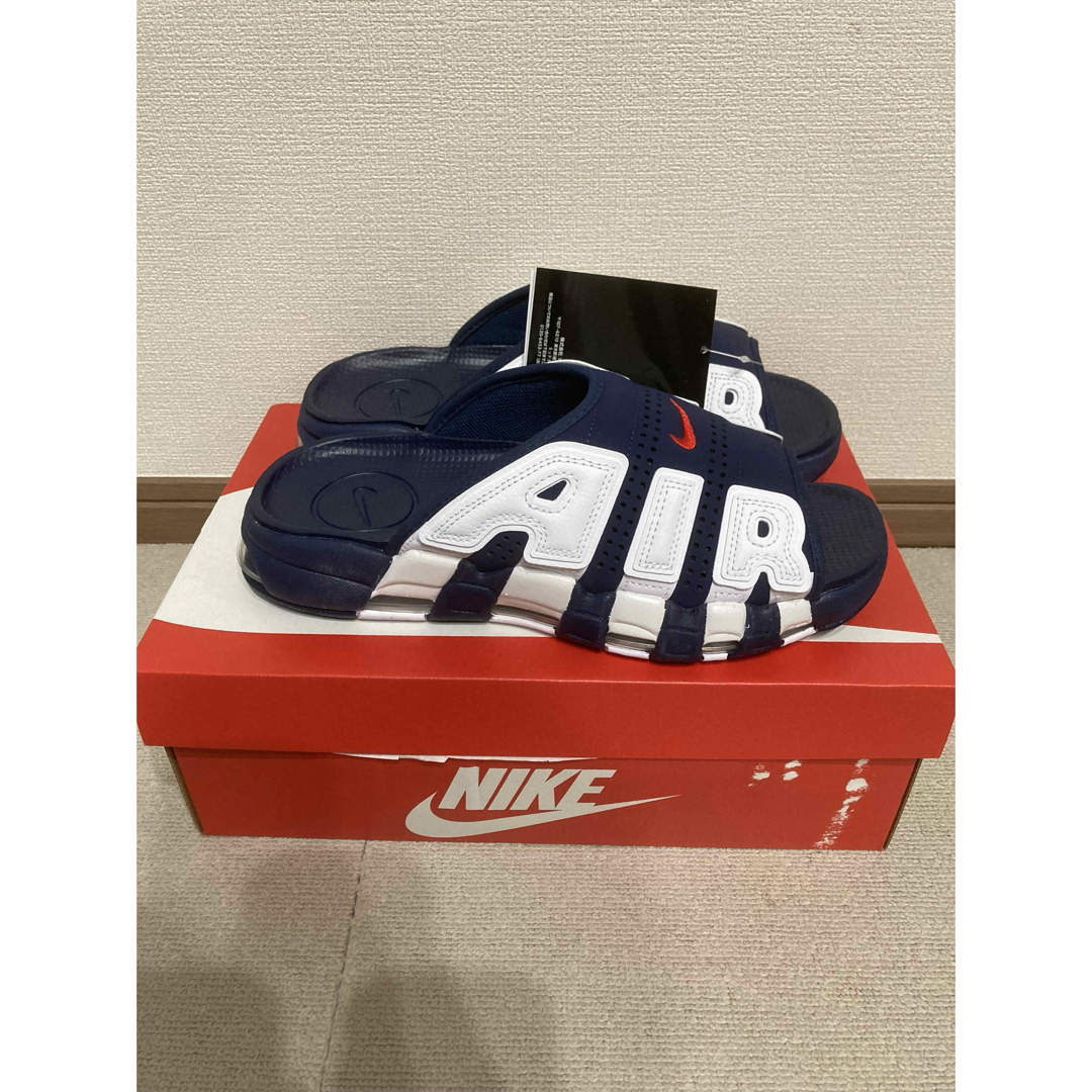 ナイキ エアモアアップテンポ サンダル ネイビー　27cm NIKE - 【新品】27cm ナイキ エアモアアップテンポ サンダル