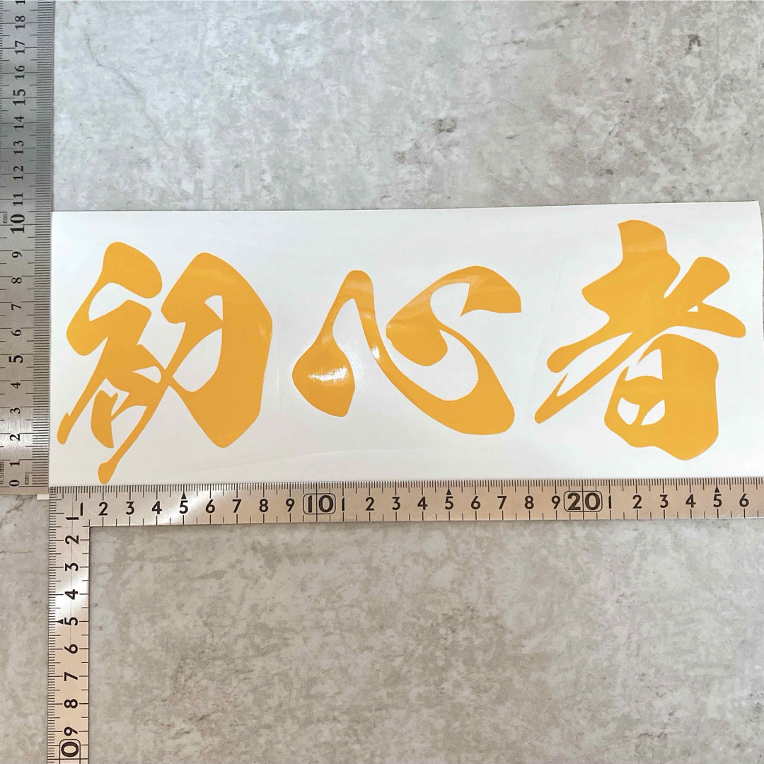 初心者 シール ステッカー 防水 屋外用 切り文字 車 バイク  自動車/バイクの自動車(車外アクセサリ)の商品写真