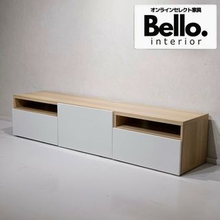 Bello select イケア ベストー テレビボード 木製 ホワイト 北欧(リビング収納)