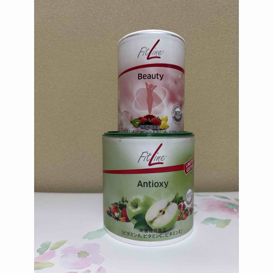 FitLine Beauty & アンチオキシ【アップル味】２点セット 食品/飲料/酒の健康食品(ビタミン)の商品写真
