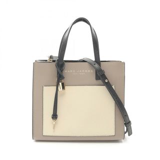 マークジェイコブス(MARC JACOBS)のマークジェイコブス MARC JACOBS グラインド ミニ トート ハンドバッグ バッグ レザー レディース ベージュ系 / アイボリー系 / ブラック系 M0016132 【中古】(ハンドバッグ)